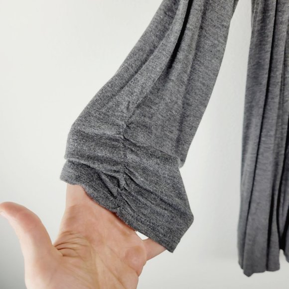 JM Fleurette | XL Gray Longline Open Cardigan - Picture 2 of 5